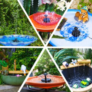 AISITIN 3.5W Solar Fountain Pump, Solar Fountain Outdoor with Upgraded Glass Solar Panel and Nozzles, Solar Water Fountain Pump for Bird Bath, Ponds, Garden, Fish Tank and Swimming Pool