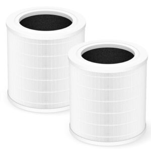 a2001 replacement filter compatible with a2001 air purifie-r, 3-in-1 h13 true hepa activated carbon filter, compared to part #af-2001, 2 pack