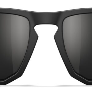 Wiley X WX Founder Sunglasses Safety Glasses for Men Shatterproof UV Eye Protection for Combat, Shooting Captivate Polarized Black Mirror Lenses Matte Black Frames