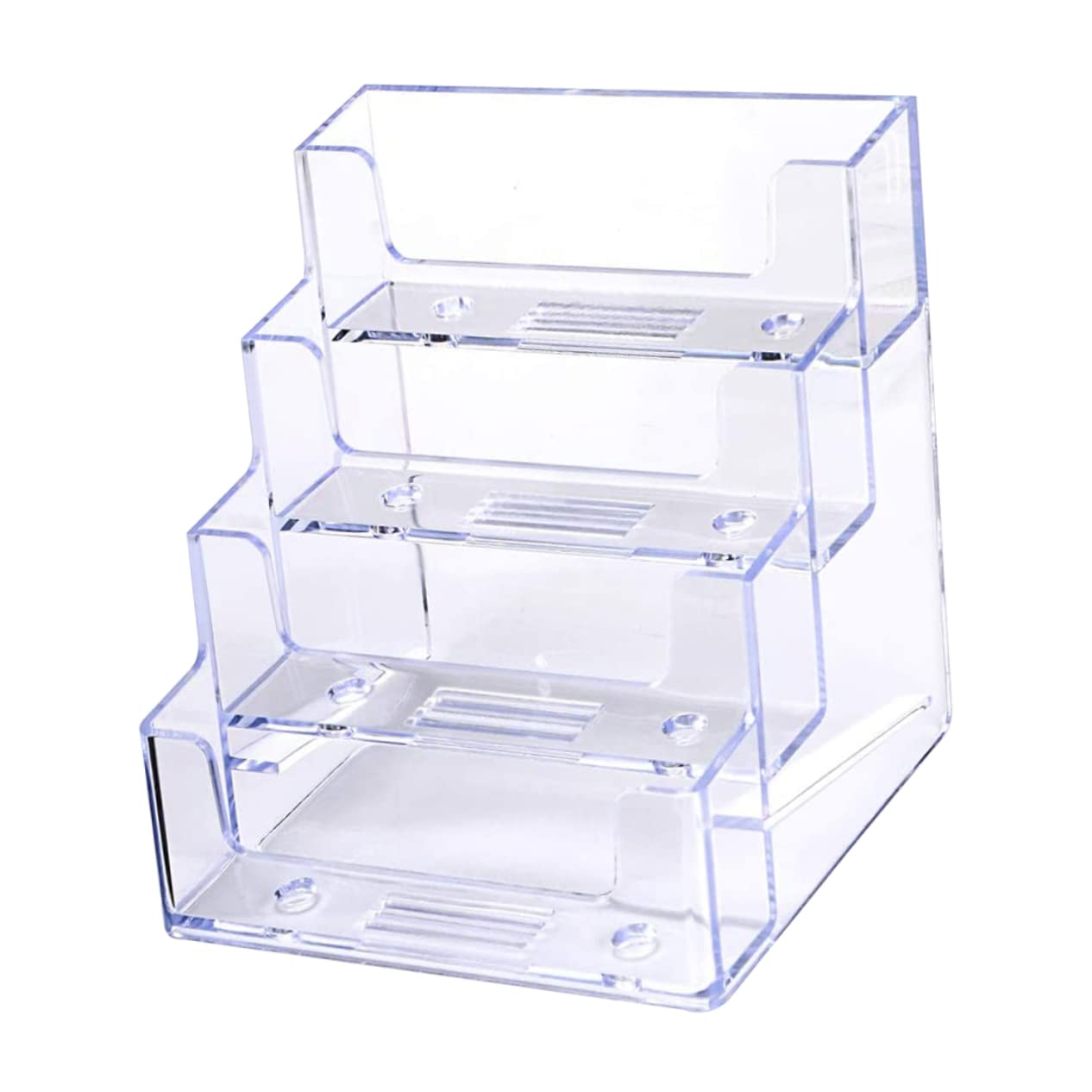 LALAFINA 2 Pcs Display Stand Business Cards Storage Case Business Cards Organizer Business Cards Holders Clear Cards Holder Cards Display Storage Case Office Supplies Desktop Cards Holder