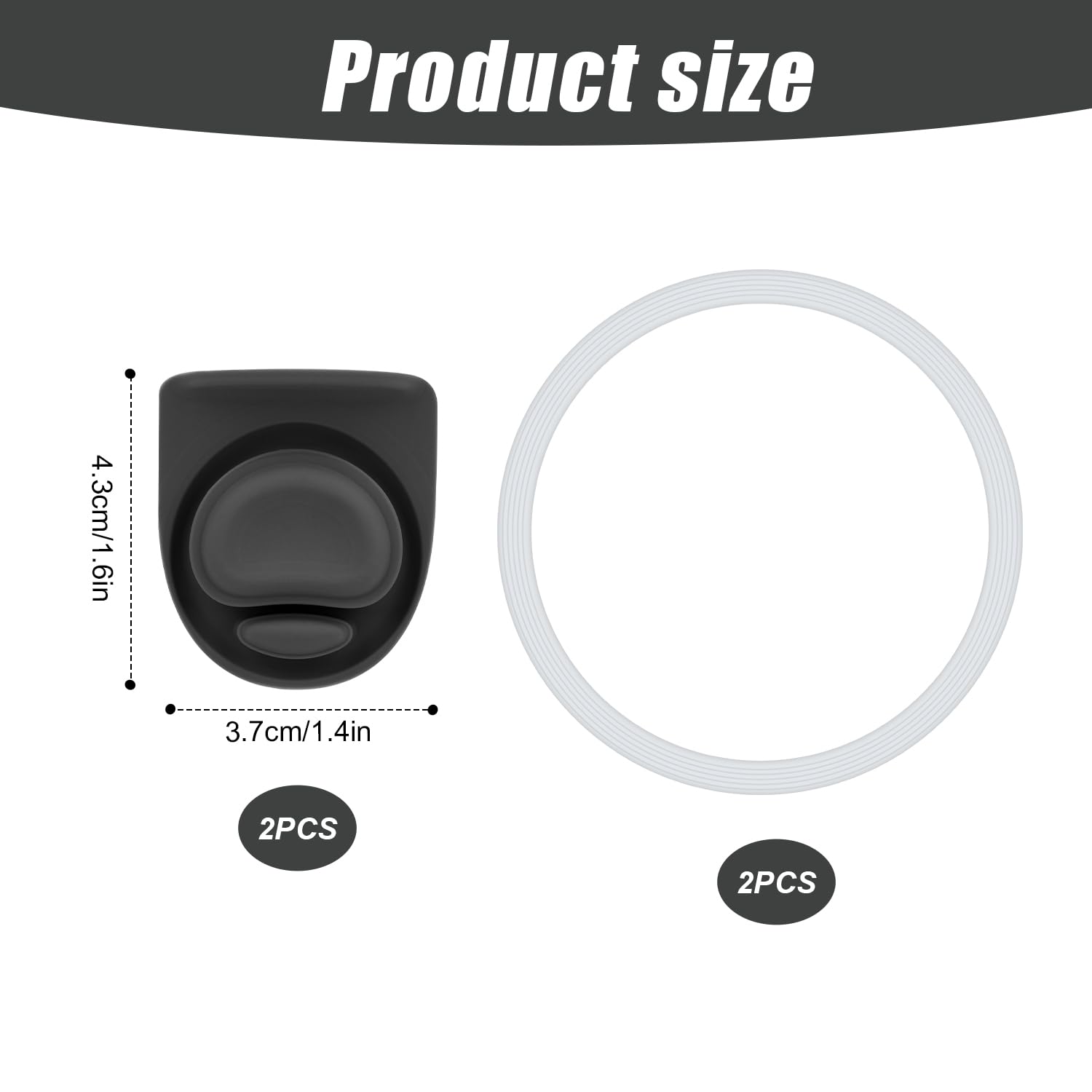 PEUTIER 4pcs Bottle Seal Ring & Replacement Stopper for Owala FreeSip 24oz 32oz, BPA-Free Silicone O Ring Water Bottle Top Lid Replacement Parts for Owala 19oz 24oz 32oz 40oz, Gasket Plug Accessories