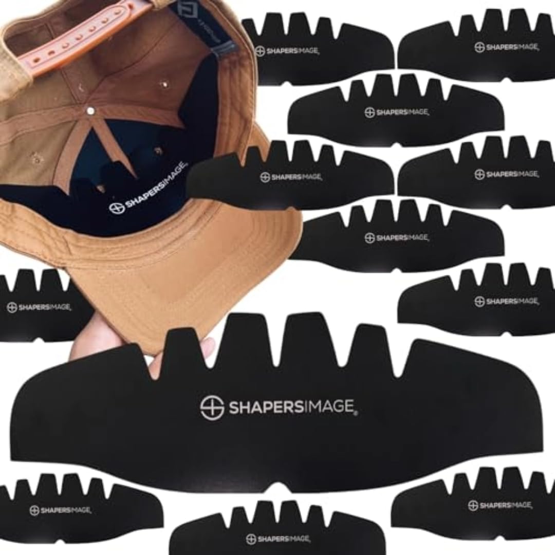 Shapers Image 25-Count (Black with Logo) Paperboard Baseball Cap Crown Inserts- Ideal for Retailers,Wholesalers,Distributors, Manufacturers