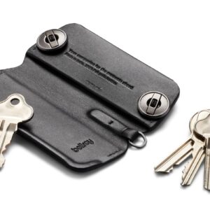 Bellroy Key Cover Plus – Third Edition (Leather Key Holder, Holds 4 – 8 Keys) - Black