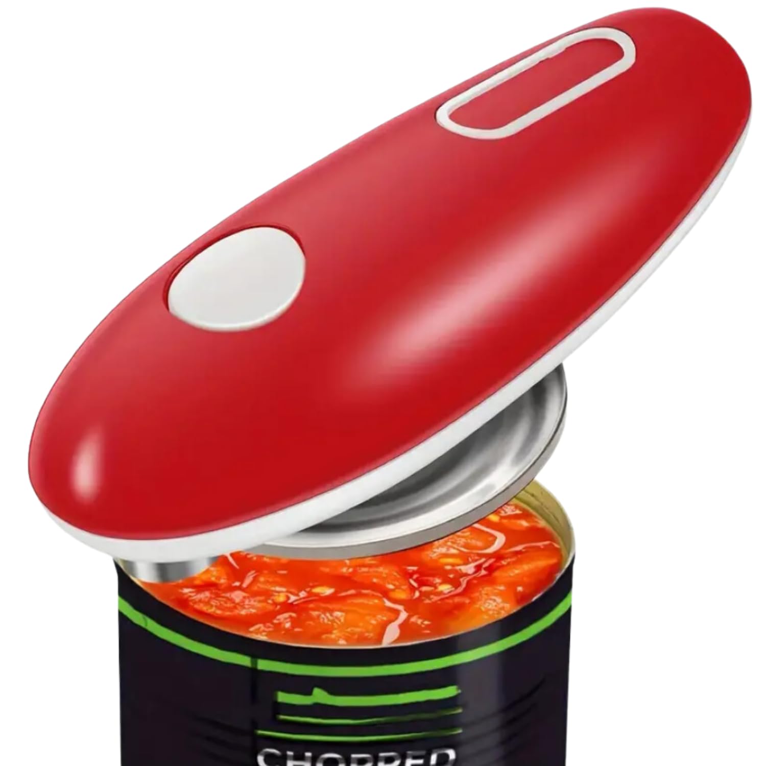 NEONSA Electric Can Opener,Battery Operated, Can openers for Seniors and Arthritis, Automatic Opener, Perfect for Kitchen Use, Portable and Compact Design, Can opener electric (Red)