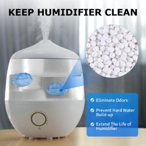 16 Pack Humidifier Fish Cleaner, Universal Humidifier Cleaning Fish for Humidifiers and Tanks, Purifies Water, Prevent Hard Water Build-Up, Demineralization Cleaner, Reduce Scale and White Dust