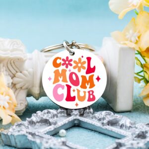 igvean Mothers Day Mom Gifts Cool Moms Club Keychain Funny Gifts for Mom from Daughter Son Kids Unique Birthday Christmas Gifts for New Mom Pregnant Mom Gifts For Women