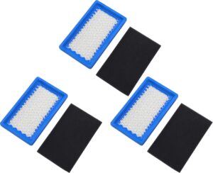 niehyicy 3 pack 17211-zg9-m00 air filter with 17210-zg9-m00 pre filter replace honda 08170-zg9-m00 08170-zg9-m01 17211-zg9-m00 17218-zg9-m00 fits honda gxv140 hr215 hrb215 hrc215 hrm195 hrm215