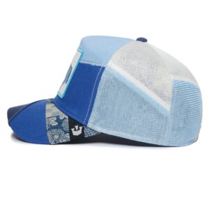 Goorin Bros. Unisex Farmigami Collection Adjustable Trucker Hats, Farmigami Self-Reliant (Blue), One Size