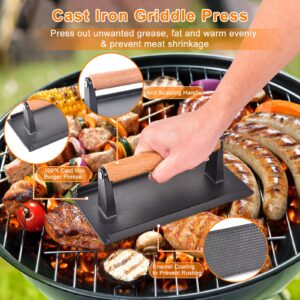 Latiret Griddle Accessories Kit, 24Pcs Grilling Accessories Set for Blackstone and Camp Chef, Flat Top Griddle Accessories Set with Scraper, Enlarged Spatulas, Basting Cover for BBQ