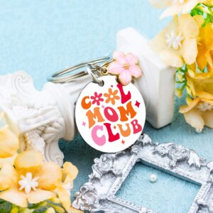 igvean Mothers Day Mom Gifts Cool Moms Club Keychain Funny Gifts for Mom from Daughter Son Kids Unique Birthday Christmas Gifts for New Mom Pregnant Mom Gifts For Women