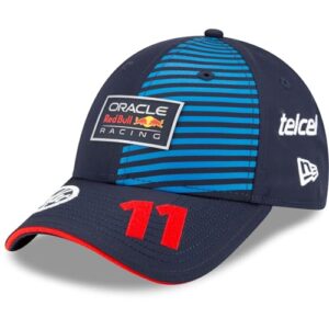 new era czech perez red bull racing f1 9forty adjustable cap 2024, navy blue, talla Única