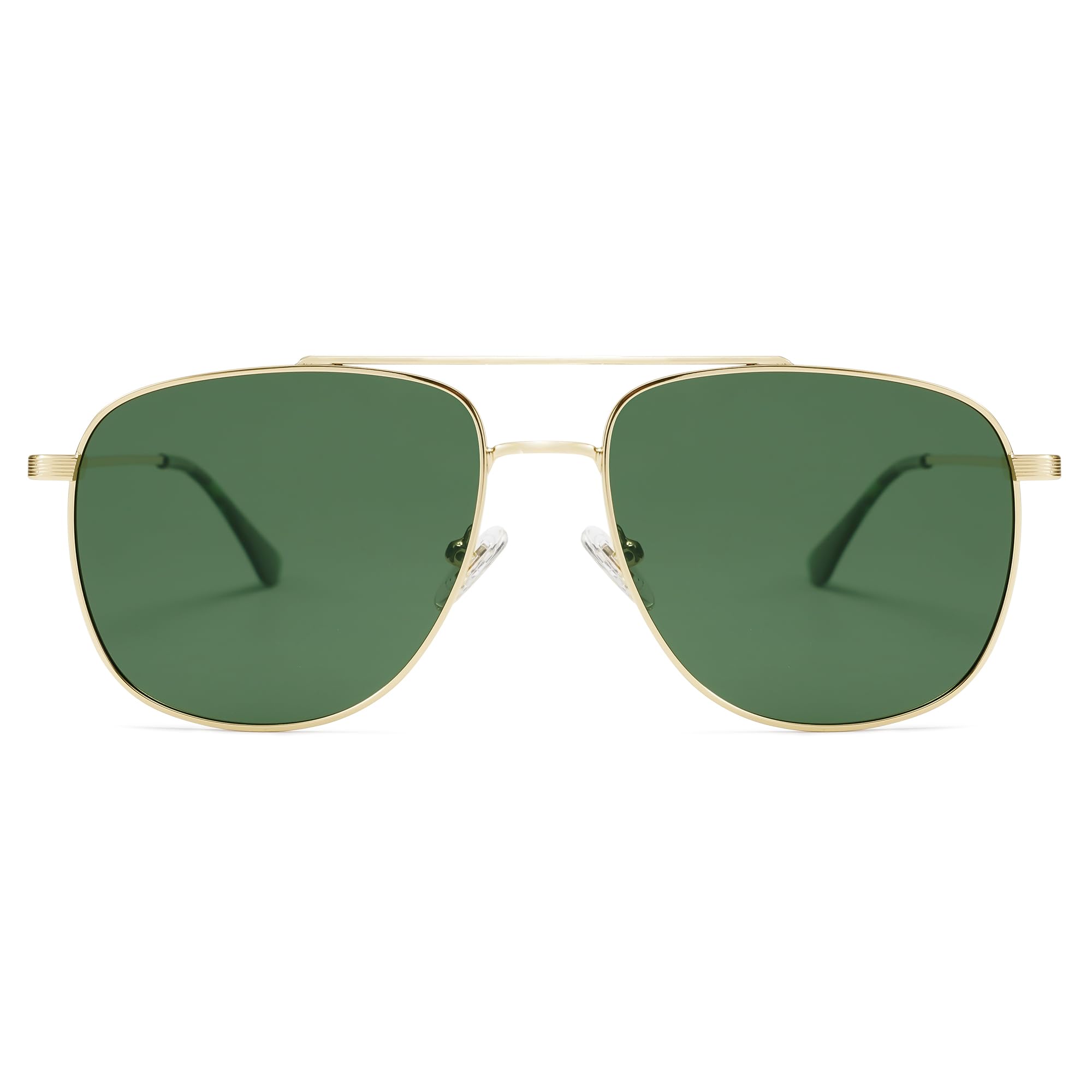 SOJOS Polarized Aviator Sunglasses Womens Men Trendy Designer Shades SJ1218,Green