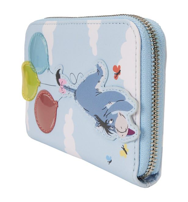 Loungefly Eeyore and Friends Winnie the Pooh Floating Balloons Disney Zip Around Wallet Standard