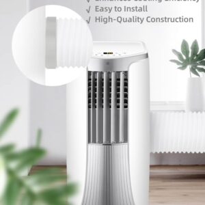 5.9"/6" Portable Air Conditioner Exhaust Hose Coupler Window Adapter - ABS Mobile A/C Unit Tube Connector - Essential Air Conditioning Accessories Round