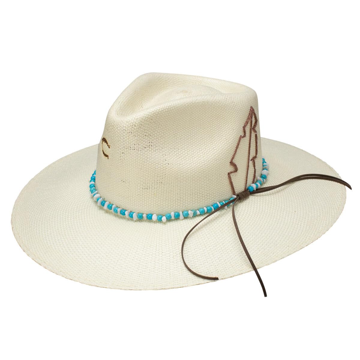 Charlie 1 Horse Midnight Toker Fashion Straw Cowgirl Hat Natural Large, Beige