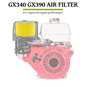 GX390 Air Filter Replacement for Honda AFZE30 GX340 13HP 11HP Cyclone Engines - Replaces 17210-ZE3-505 17210-ZE3-010 Air Filter with Pre-Filter