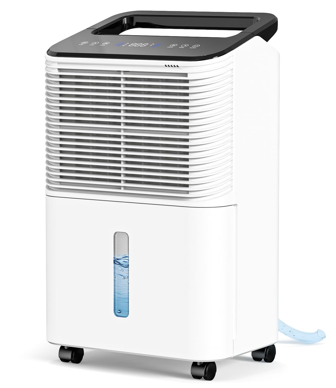 TABYIK 30 Pint Dehumidifier for Basement, with Drain Hose for Large Bedroom Bathroom, with Auto Humidity Control, 24H Timer