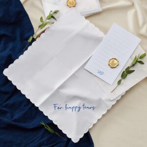 Mother of the Bride Gifts Happy Tears Wedding Handkerchief Something Blue for Bride on Wedding Day