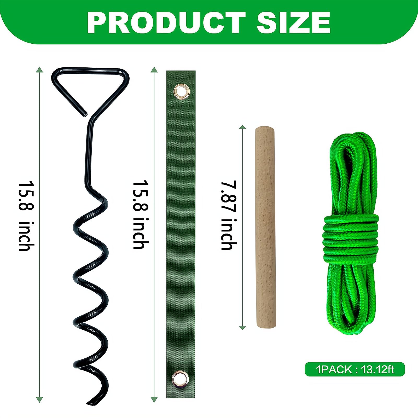 Tree Stakes and Supports for Leaning Trees,Spiral Tree Stake Kit Heavy Duty for Young Trees Straightening,Garden Metal Stakes for Resist Strong Winds Outdoor