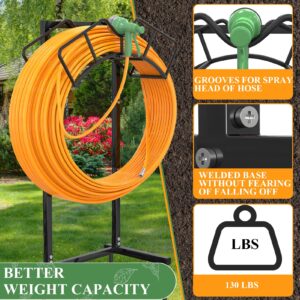 Qatsrin Super Stable Garden Hose Holder, Detachable Water Hose Holders Hose Storage Hold 120-Feet Hose, Water Hose Holder for Outside, Yard, Lawn, Farm