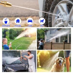 Ustope Garden Hose Nozzle, High Pressure Water Hose Nozzle Sprayer Head,fits 3/4” Garden Hose Thread,for Lawn & Garden,Washing Cars,Watering Garden,Cleaning