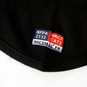 BOCOMAL FR Balaclava Face Mask 7oz Flame Resistant Covering Welding Hood Arc Rated NFPA2112 CAT2 One Size Black