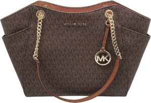 michael kors jet set travel (brown/signature, large)