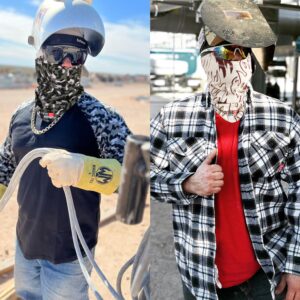 BOCOMAL FR Balaclava Face Mask 7oz Flame Resistant Covering Welding Hood Arc Rated NFPA2112 CAT2 One Size Black