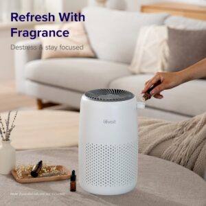 LEVOIT Air Purifiers for Bedroom Home, 3-in-1 Filter Cleaner & Aroma Pads 16 Pack, Humidifier Replacement Filters, Compatible with LV600S