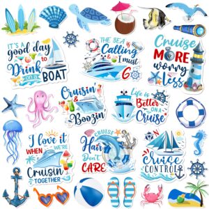 cruise door magnets decoration 27 pcs, summer beach cruise ship door decoration magnetic refrigerator car stickers, sea navigation door magnet cruise ship essentials for cabin carnival party decor…