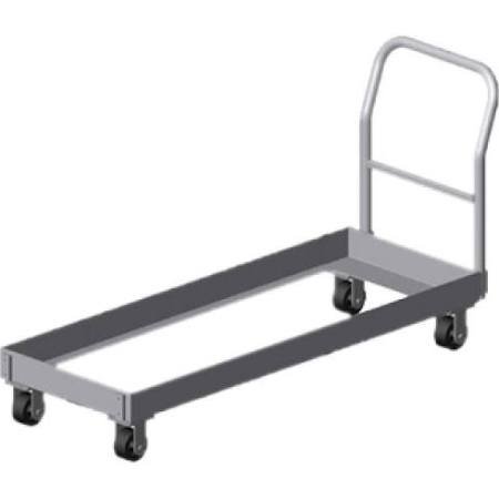 Triple with Handle Chill Tray Aluminum Dollies- - 37.25 x 22.75 x 66.75 in.