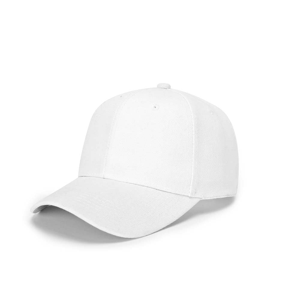 ZH Plain Baseball Caps 24 PC Blank Baseball Caps Adjustable Back Strap Plain Baseball Cap for Trucker Men Women Wholesale Bulk Baseball Caps (US, Alpha, One Size, Large, White)