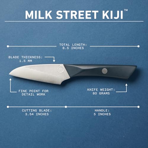 Milk Street Kitchin-kiji Knife, 3.5 Inch Blade, 1.4116 German Steel, Ergonomic Handle Paring Knives for Home Chefs, Ultimate Paring Knife for Utility Tasks