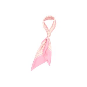 Coach Womens Vintage Signature Printed Silk Square Scarf, Soft Pink