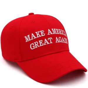 Generic MAGA 2024 hat MAGA Hat Make America Great Again President Trump Slogan with USA Flag Cap Adjustable 2024 Keep America Great Baseball Hat (Red)