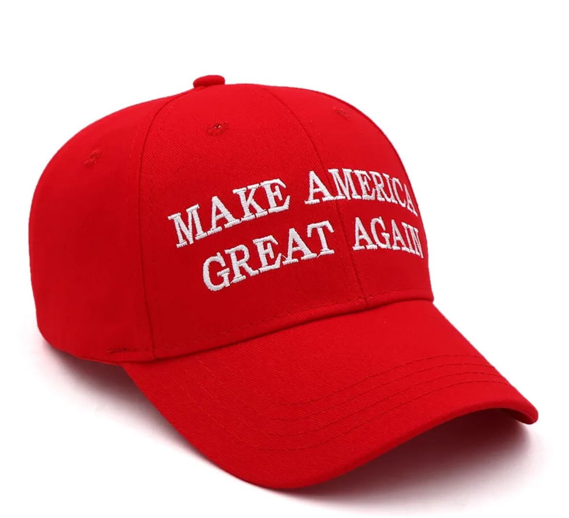 Generic MAGA 2024 hat MAGA Hat Make America Great Again President Trump Slogan with USA Flag Cap Adjustable 2024 Keep America Great Baseball Hat (Red)