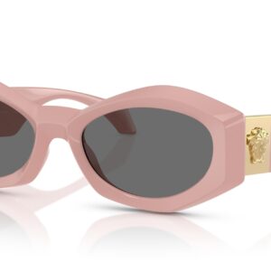 Versace Woman Sunglasses Pink Frame, Grey Lenses, 54MM