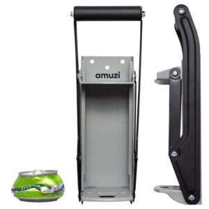 can crushers - wall mounted aluminum can smasher - ideal for garbage can and recycling bin - outdoor bar accessories must-have - home improvement essential - efficient can crusher by amuzi