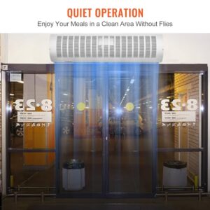 VEVOR 36" Commercial Indoor Air Curtain Super Power 2 Speeds 1200CFM, Wall Mounted Air Curtains for Doors, Indoor Over Door Fan with Heavy Duty Limit Switch, Easy-Install 110V Unheated