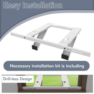 Flamorrow Window Air Conditioner Support Bracket, No Drilling or Tools Required, Drillless Easy Install AC Mount, Heavy Duty Window AC Bracket Fits Single or Double Hung Windows, Holds Up to 200lbs