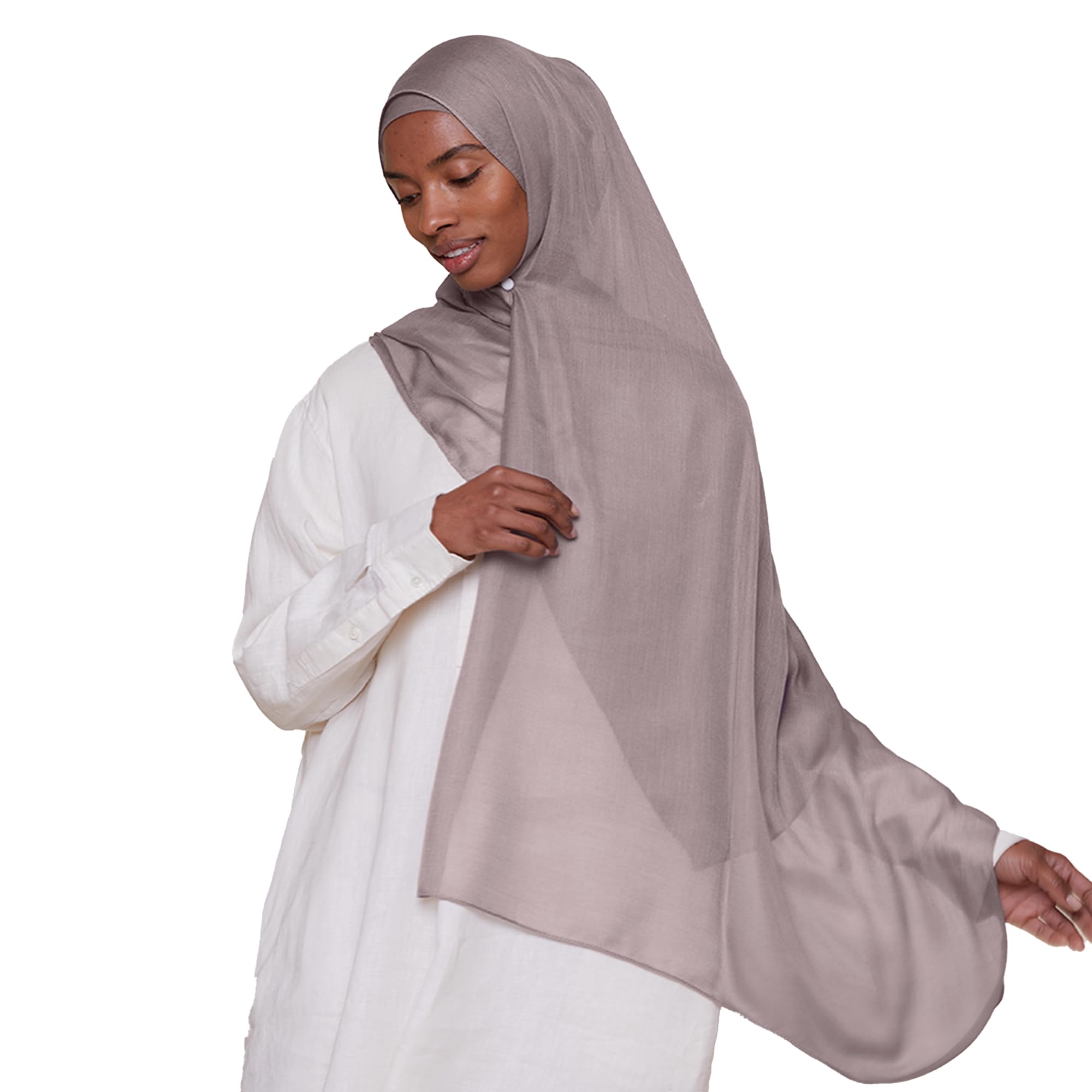 VOILE CHIC Breathable Modal Hijab Scarf for Women - Premium Lightweight Head Scarf Wrap - Etherea