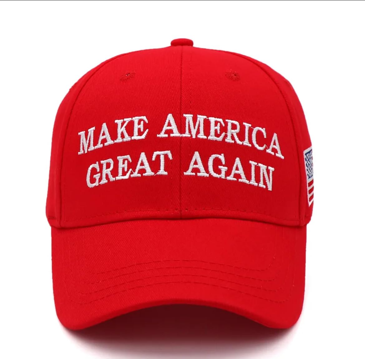 Generic MAGA 2024 hat MAGA Hat Make America Great Again President Trump Slogan with USA Flag Cap Adjustable 2024 Keep America Great Baseball Hat (Red)