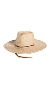 brixton women's morrison wide brim sun hat, natural, tan, m