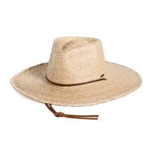 Brixton Women's Morrison Wide Brim Sun Hat, Natural, Tan, M