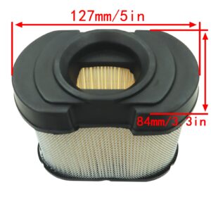 792105 Air Filter with 492932 Oil Filter Kit Compatible with Briggs & Stratton 407777 40G777 40H777 V-Twin 16 HP-27 HP Lawn Mower Engine