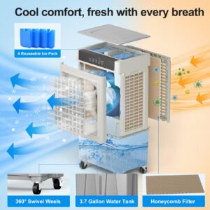 Portable Air Conditioner, 3 in 1 Evaporative Swamp Air Cooler, Portable Ac Unit