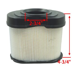 792105 Air Filter with 492932 Oil Filter Kit Compatible with Briggs & Stratton 407777 40G777 40H777 V-Twin 16 HP-27 HP Lawn Mower Engine