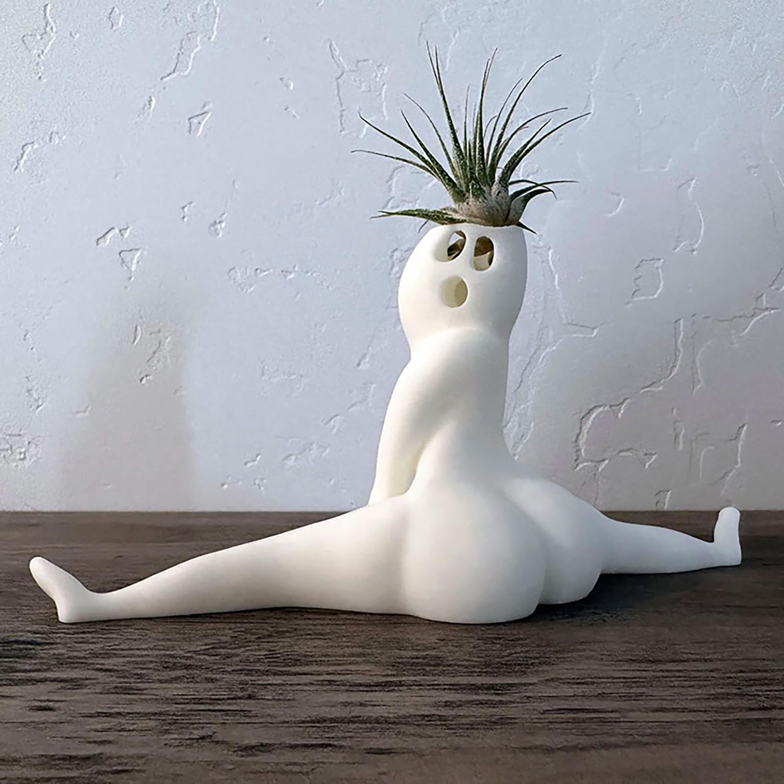 Meokro Funny Big Booty Ghost Planter Cute Body Shaped Planter Fun PLA Plant Pots Outdoor Plant Hilarious Air Plant Display for Home Office