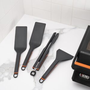 Blackstone Griddle Accessories 8202 E-Series 4-Piece Blackstone Tool Kit, Includes 2 Spatulas, Tongs, and Scraper, with Blackstone Griddle Gloves