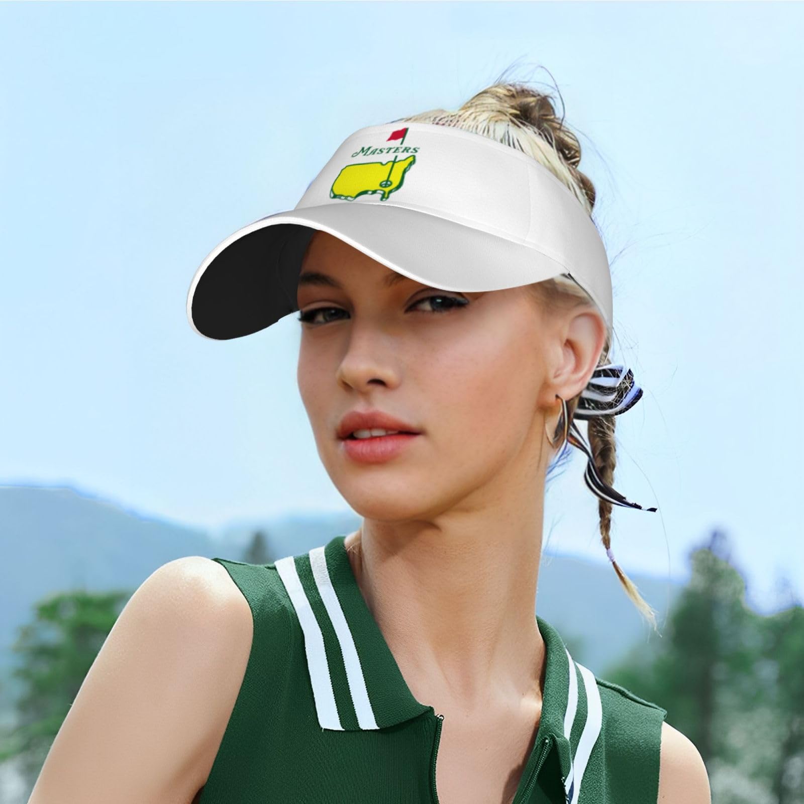 Masters Tournament Golf Sunscreen Visor Cap Adjustable Sport Empty Top Baseball Sun Cap for Men Women Sports Outdoor Headwear